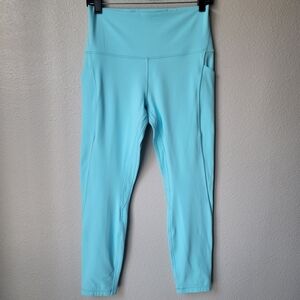 Lululemon Align High Rise Pant with Pockets 25" Size 10 Color Cyan Blue